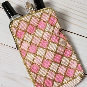 Beaded mini pouch